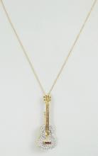 "GUITAR" PENDANT NECKLACE