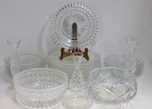 CRYSTAL BOWLS AND PLATES