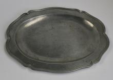 EARLY PEWTER DISH