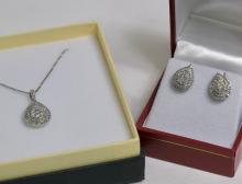 DIAMOND NECKLACE & EARRINGS