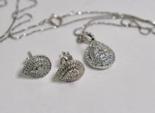 DIAMOND NECKLACE & EARRINGS