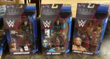 NINE WWE "ELITE" WRESTLING ACTION FIGURES