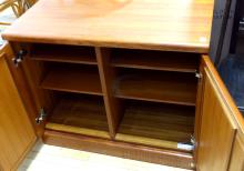 TEAK CONSOLE CABINET
