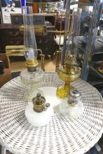 FOUR ALADDIN OIL LAMPS