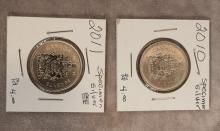 THREE SILVER CANADIAN COINS