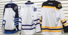 THREE REEBOK NHL HOCKEY JERSEYS