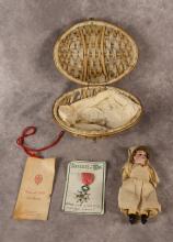 FRENCH PORCELAIN "NURSE" DOLL, ETC.