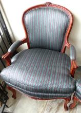 PAIR OF DECORATOR ARMCHAIRS