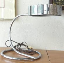 TWO MCM CHROME TABLE LAMPS