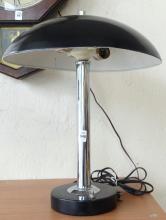 TWO MCM CHROME TABLE LAMPS