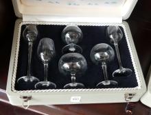 TWO MOSER LIQUEUR SETS