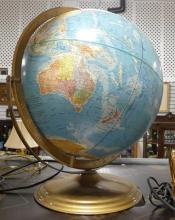 GLOBE AND RADIO LAMP