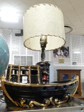 GLOBE AND RADIO LAMP