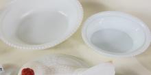 FOUR "CHICKEN" NESTING DISHES