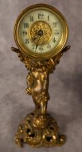 TWO ART NOUVEAU BOUDOIR CLOCKS