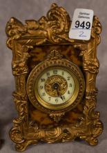 TWO ART NOUVEAU BOUDOIR CLOCKS