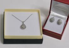 DIAMOND NECKLACE & EARRINGS