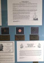 FRAMED COINS WITH CERTIFICATES