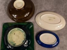 FOUR PIECES OF MOORCROFT POTTERY