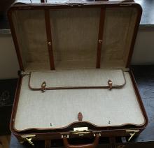 TWO VINTAGE SUITCASES