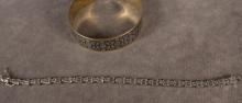 TWO SILVER BRACELETS