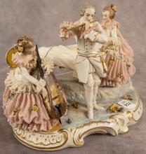 GERMAN PORCELAIN FIGURE GROUP