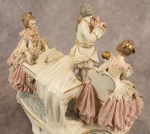 GERMAN PORCELAIN FIGURE GROUP