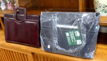 ROOTS NOTEBOOK BAG AND ATTACHE