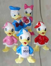 FIVE DISNEY FIGURINES