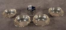 STERLING MINT DISHES AND SALT DISH