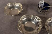 STERLING MINT DISHES AND SALT DISH