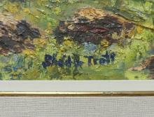 LARGE FRAMED "LANDSCAPE" OIL PAINTING