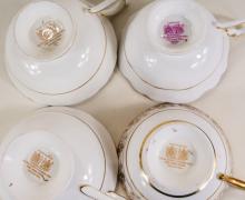 FOUR PARAGON CUPS AND SAUCERS