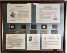 FRAMED COINS WITH CERTIFICATES