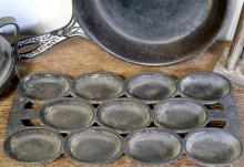 CAST IRON PANS, ETC.