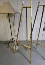 EASELS AND LAMPS