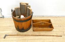 THREE WOODEN PRIMITIVES