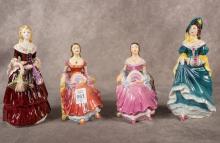 FOUR COALPORT FIGURINES