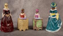 FOUR COALPORT FIGURINES