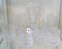 SCANDINAVIAN BAR GLASSES AND VASE