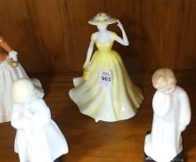 FIVE ROYAL DOULTON FIGURINES