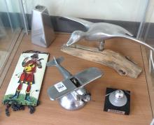 FIVE METAL COLLECTIBLES