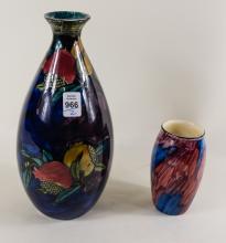 TWO ENGLISH POTTERY VASES