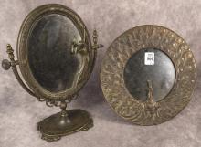 TWO DESK TOP MIRRORS