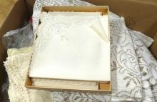 BOX LOT OF TABLE LINENS