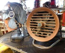 FOUR "TORCAN" INDUSTRIAL TABLE TOP FANS