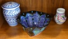 SIX PIECES OF ART POTTERY