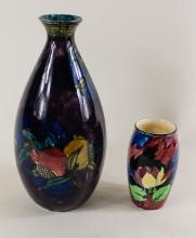 TWO ENGLISH POTTERY VASES