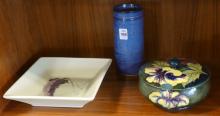 SIX PIECES OF ART POTTERY