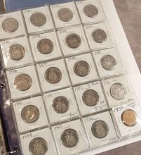 ALBUM OF CANADIAN COINS AND CURRENCY